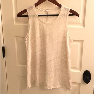 GAP heathered cream tank